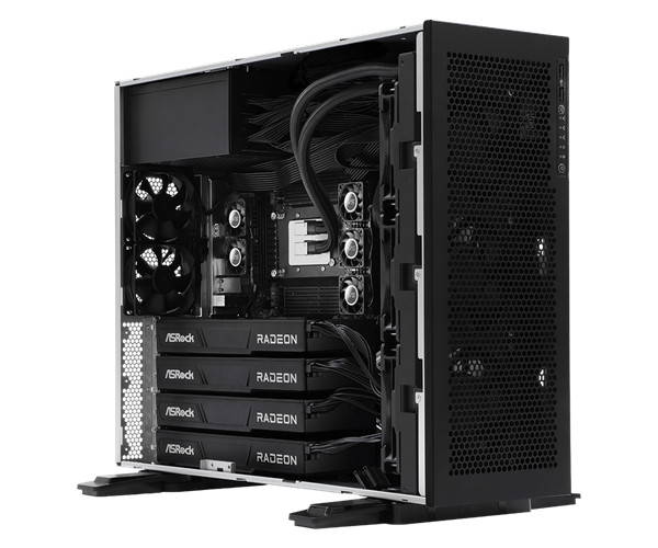 华擎工作站配备四块AMD R9700 32GB专业显卡：搭档Zen5/4撕裂者