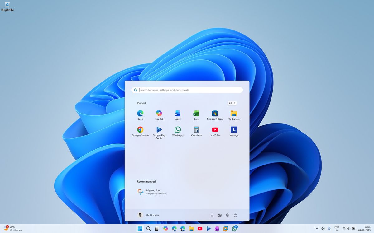 Win11安装KB5068861后新开始菜单变大且无法缩小