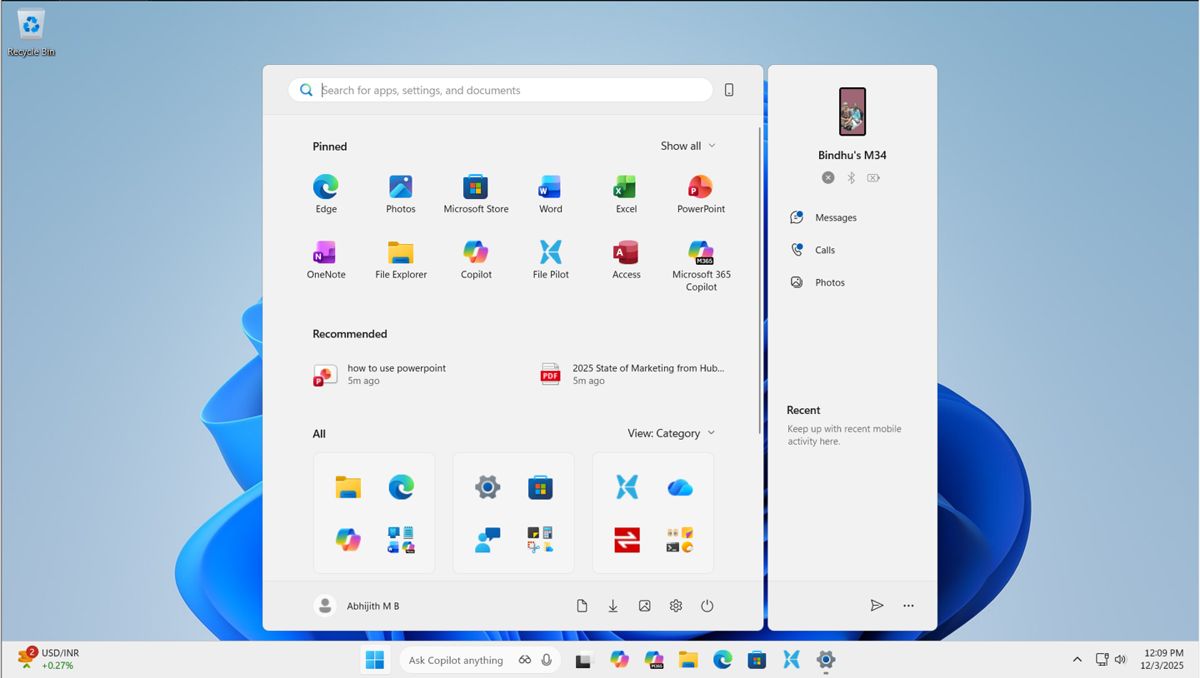 Win11安装KB5068861后新开始菜单变大且无法缩小