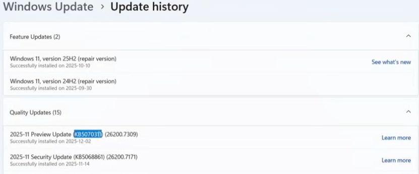 小心微软闪光弹! Win11 11月可选更新安装后出现文件管理器闪光弹等问题
